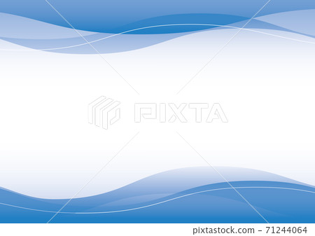 透明流動的藍色抽象背景圖像 71244064