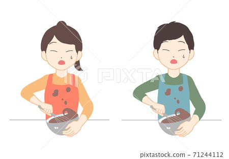 Stir the chocolate whipped cream and scatter (no line) 71244112