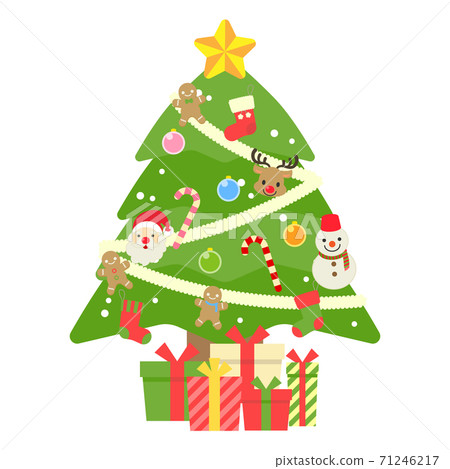 聖誕樹插圖素材 71246217