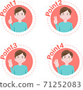 Male point icon 71252083