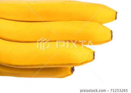bananas closeup isolated on a white background bananas closeup isolated on a white background 71253265