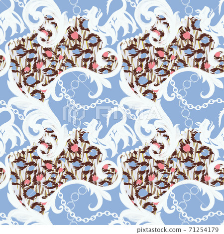 Baroque elements ornament Baroque elements ornament 71254179