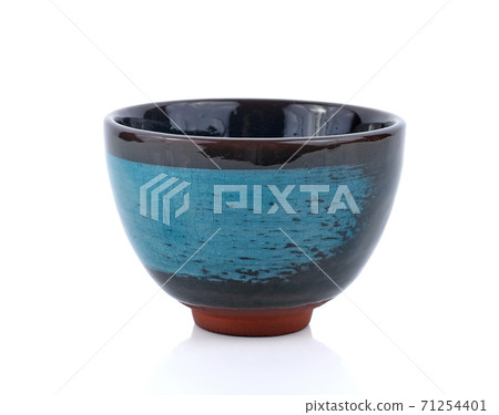 Ceramic bowls on white background 71254401