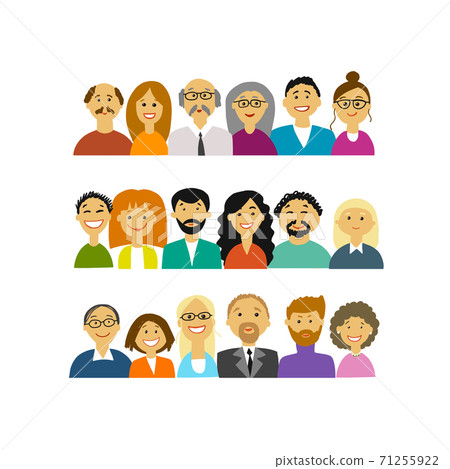 Group of people, background for your design 71255922