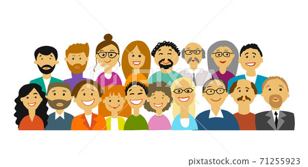 Group of people, background for your design Group of people, background for your design 71255923