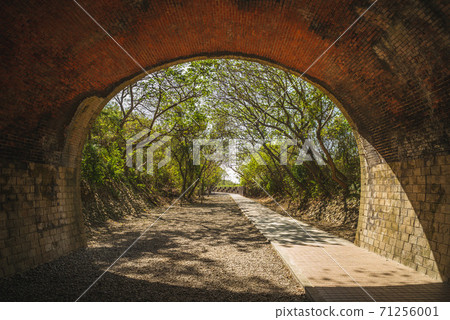 facade from Qiding Twin Tunnels in miaoli county, taiwan 71256001