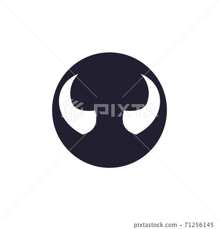 Devil horn Vector icon design illustration logo Template Devil horn Vector icon design illustration logo Template 71256145