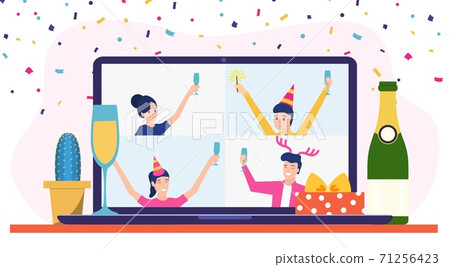 Birthday party online, Birthday party online, 71256423
