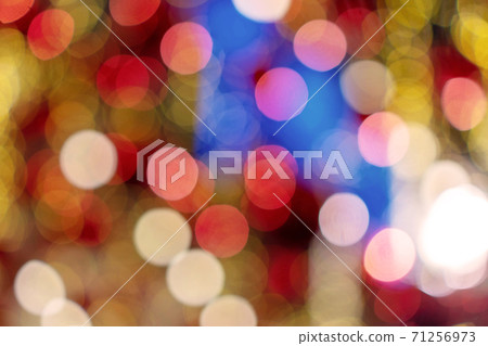 Abstract blurred bokeh colorful lights circle with copy space in the night day for pattern Abstract blurred bokeh colorful lights circle with copy space in the night day for pattern 71256973