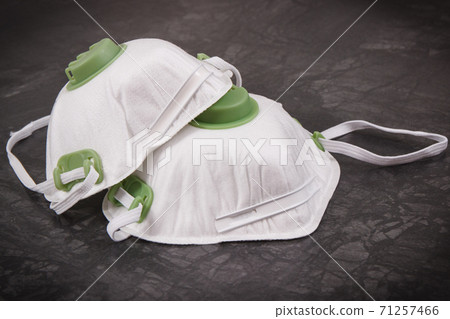 Protective mask N95. Stop spreading outbreak coronavirus. Covid-19. 2019-nCoV Protective mask N95. Stop spreading outbreak coronavirus. Covid-19. 2019-nCoV 71257466