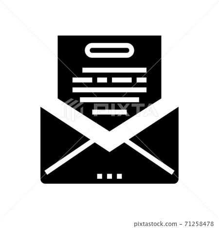 thanks message letter glyph icon vector illustration thanks message letter glyph icon vector illustration 71258478