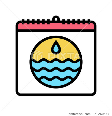 world water day color icon vector illustration world water day color icon vector illustration 71260357