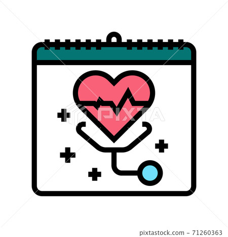 world health day color icon vector illustration 71260363