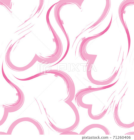 Vector seamless watercolor texture from hearts... - Stock Illustration ...
