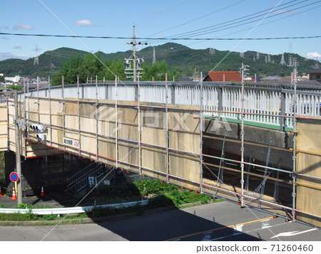 Temporary scaffolding (footbridge repair work) Temporary scaffolding (footbridge repair work) 71260460