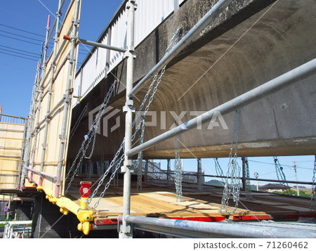 Temporary scaffolding (footbridge repair work) Temporary scaffolding (footbridge repair work) 71260462