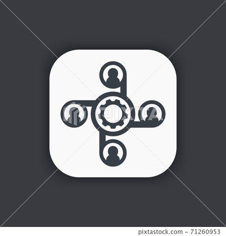outsource icon, symbol outsource icon, symbol 71260953