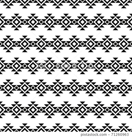 Abstract geometric American ethnic indigenous art pattern. Abstract geometric American ethnic indigenous art pattern. 71260963