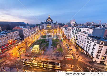 Antwerp, Belgium cityscape at Centraal Railway Station Antwerp, Belgium cityscape at Centraal Railway Station 71262199
