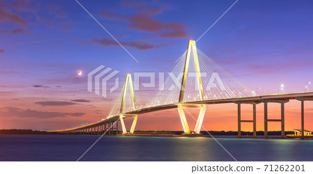 Charleston, South Carolina, USA at Arthur Ravenel Jr. Bridge 71262201