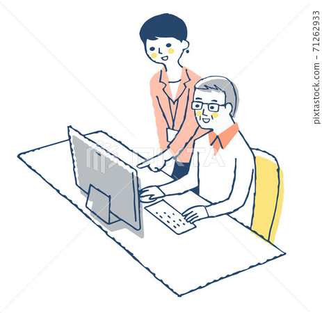 教計算機的中年男人和老師 教計算機的中年男人和老師 71262933