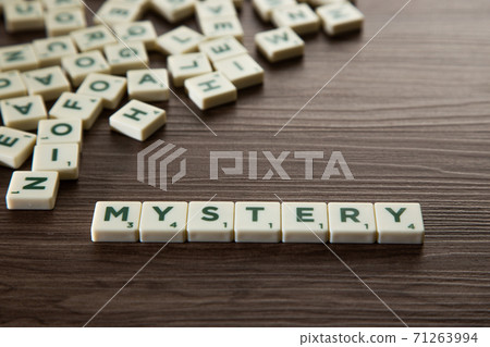 Alphabet block with Mystery word wooden table Alphabet block with Mystery word wooden table 71263994