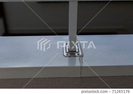 Dirt on the balcony railing Dirt on the balcony railing 71265176
