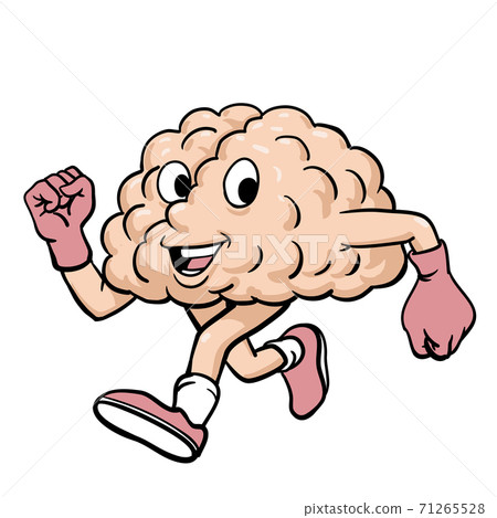 running brains clipart