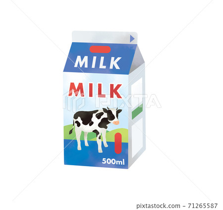 正統牛奶包裝的插圖材料 正統牛奶包裝的插圖材料 71265587