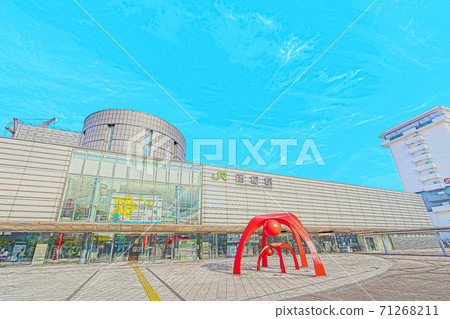[Anime style] Hokkaido Hakodate Scenery around Hakodate Station 71268211