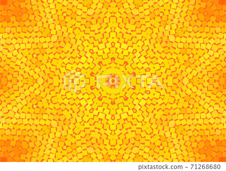 Abstract yellow and orange concentric pattern 71268680