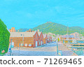 [Anime style] Scenery around Kanemori Red Brick Warehouse in Hakodate, Hokkaido 71269465