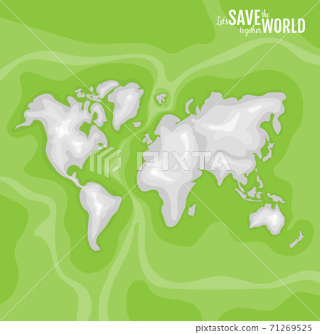 ECO FRIENDLY. Ecology concept with Green Eco Earth. Vector illustration ECO FRIENDLY. Ecology concept with Green Eco Earth. Vector illustration 71269525