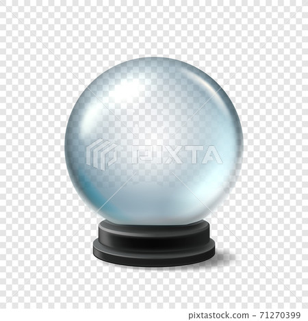 Christmas snow globe isolated on transparent background Christmas snow globe isolated on transparent background 71270399