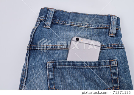Pants with smartphone in a pocket. 71271155
