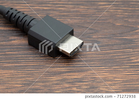 HDMI cable type A (Type-A) wood grain back 71272938