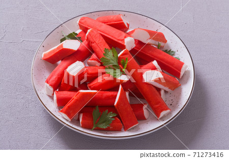 Crab sticks from fish protein 71273416