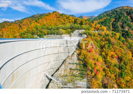 Yagisawa Dam in autumn colors Yagisawa Dam in autumn colors 71273971