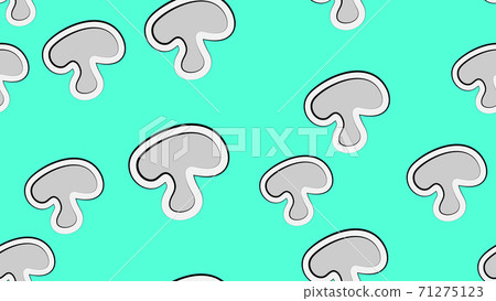 Champignon mushroom hand drawn vector Champignon mushroom hand drawn vector 71275123