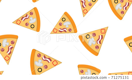 Colorful seamless pattern with delicious 71275131