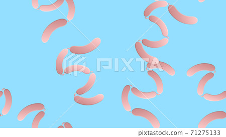 Sausages seamless pattern, flat style. 71275133