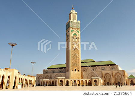 哈桑二世清真寺在摩洛哥卡薩布蘭卡 71275604
