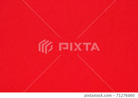 Background from red color texture of canvas non-woven fabric material in small rhombus. Close-up of abstract pattern backdrop 71276860