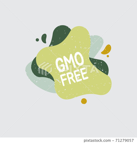 Gmo free icon. Food badge contains no gmo label for healthy food product package. Vector signs for packaging design, cafe, restaurant badges, tags. Gmo free icon. Food badge contains no gmo label for healthy food product package. Vector signs for packaging design, cafe, restaurant badges, tags. 71279057
