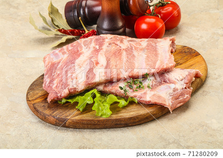 Raw pork ribs for cooking 71280209