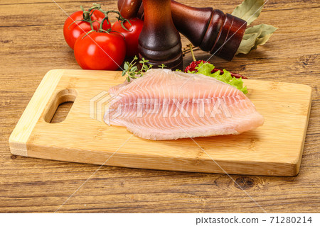 Raw tilapia fish for cooking 71280214