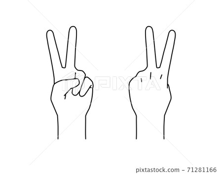 peace sign  71281166