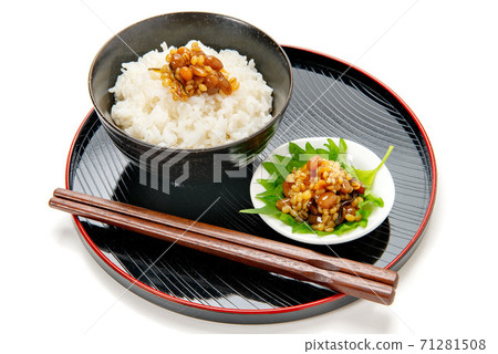 Soy sauce fruit and rice 71281508