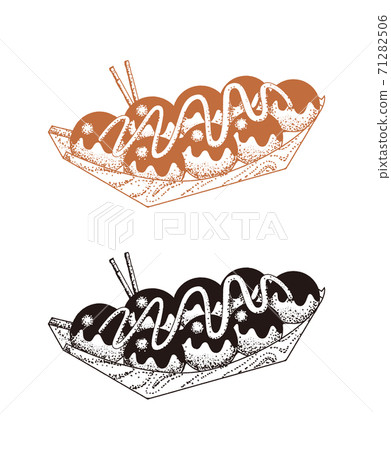 Illustration of takoyaki 71282506