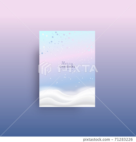 Winter abstract background and frame 71283226